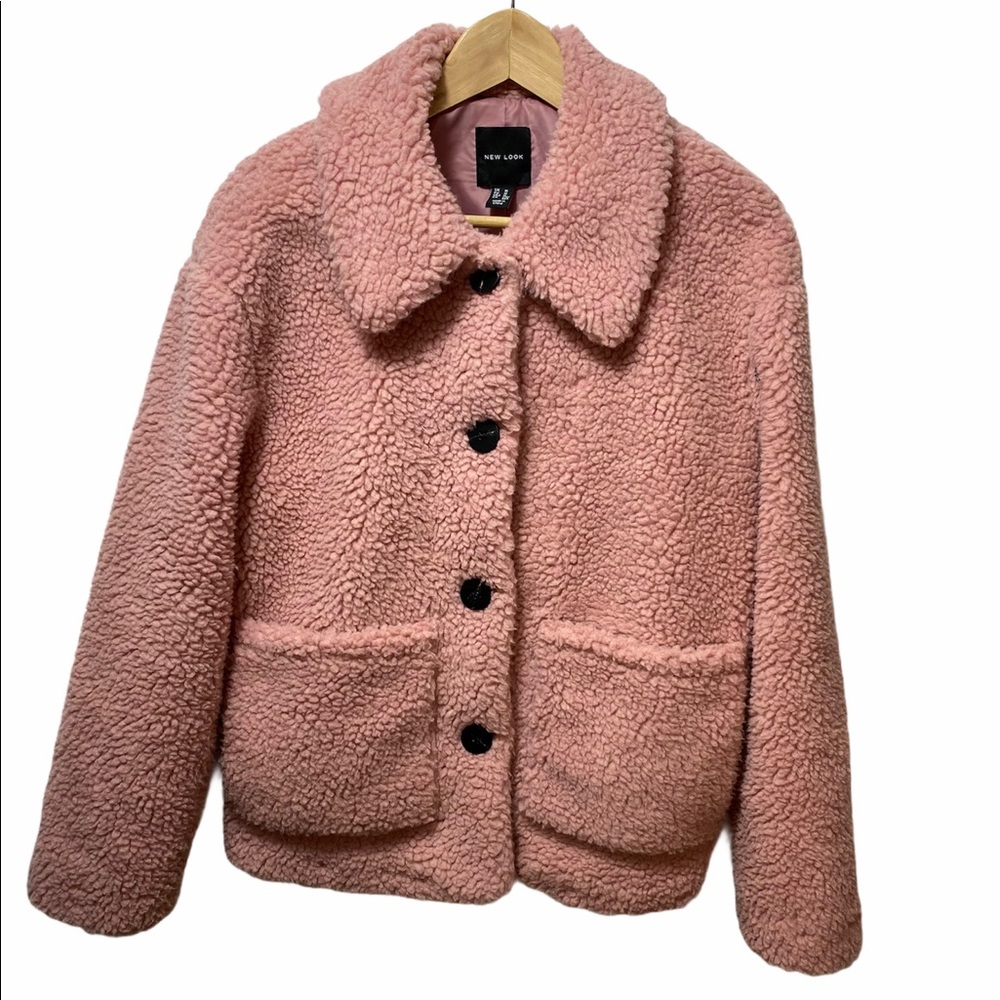 New Look women’s short sherpa jacket